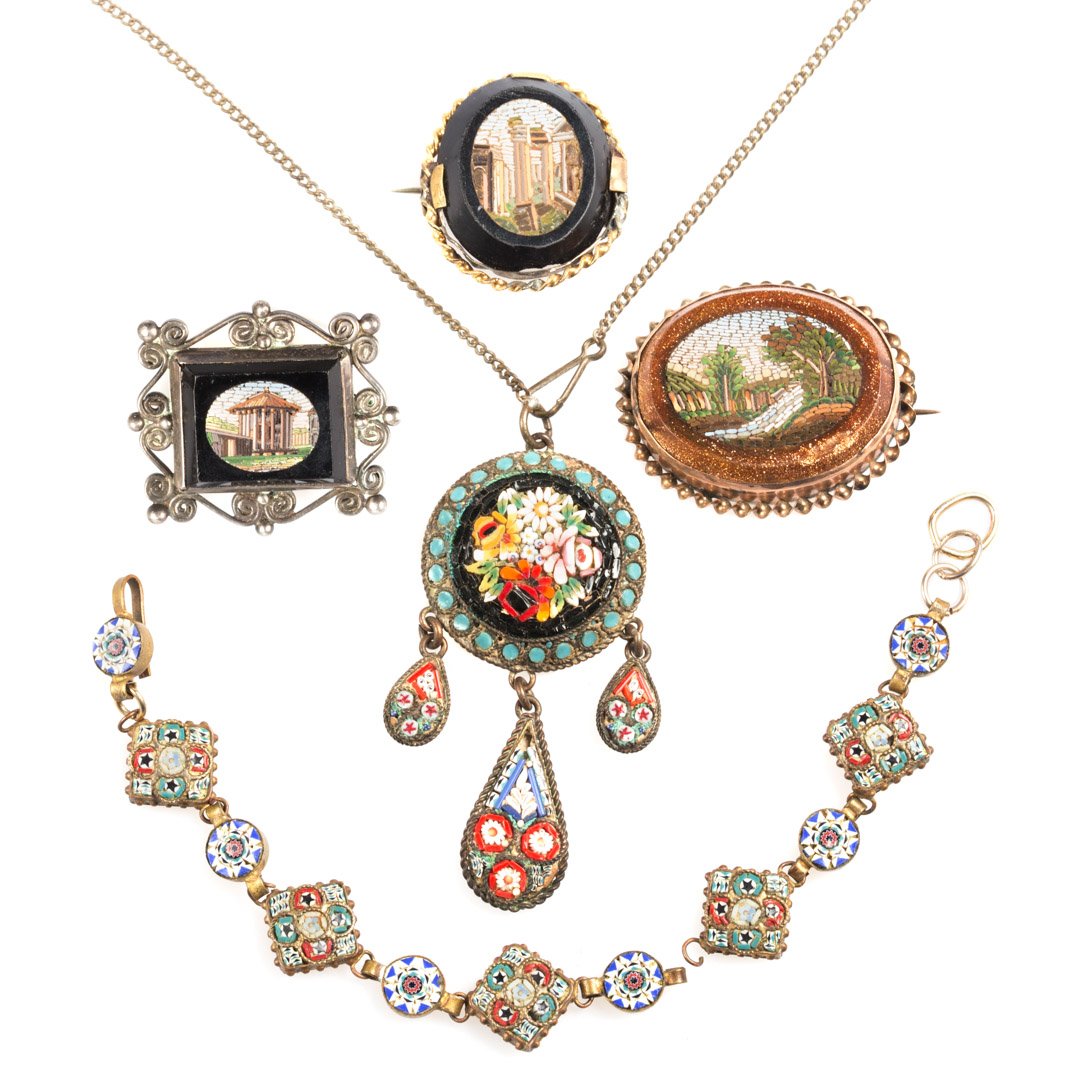 A Collection of Micro Mosaic Jewelry (1 of 6)