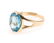 A Gold Coral Ring and a Blue Topaz Ring - 2