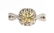 A Gold Natural Yellow and White Diamond Ring