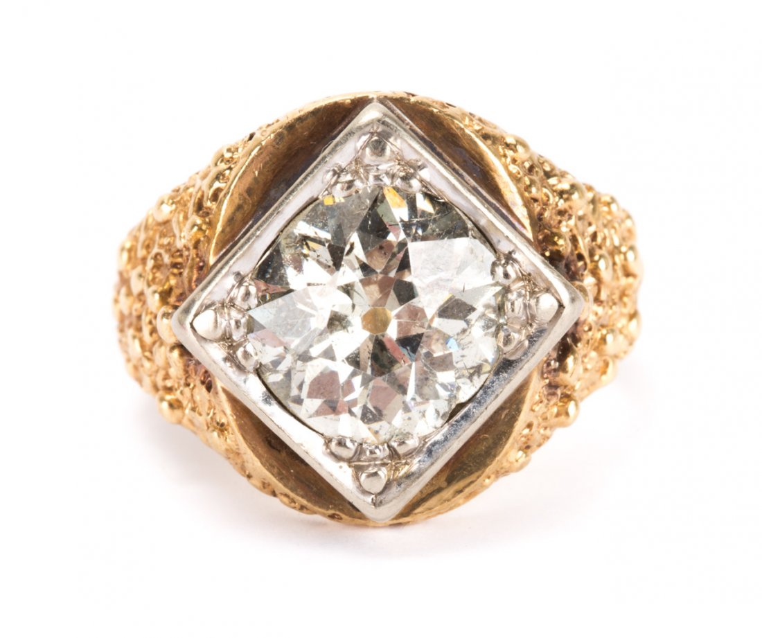 An Impressive Old European Diamond Ring (1 of 4)