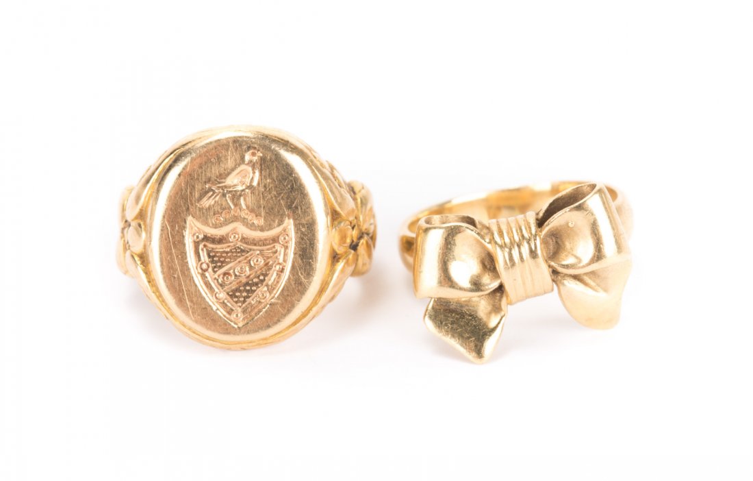 A Pair of Lady's Gold Rings (1 of 5)