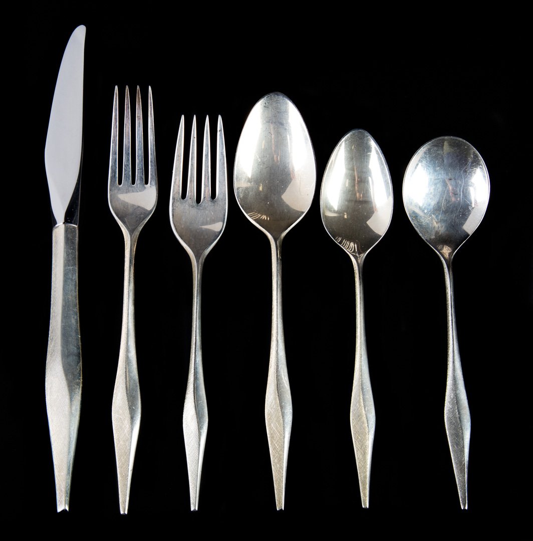 Wallace "Soliloquy" sterling 65-piece flatware set (1 of 3)