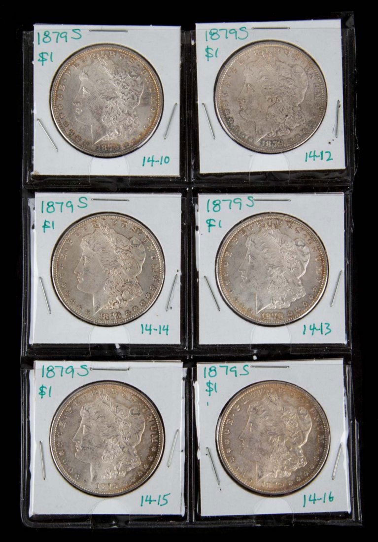[US] 6-1879-S Morgan Silver Dollars (1 of 4)