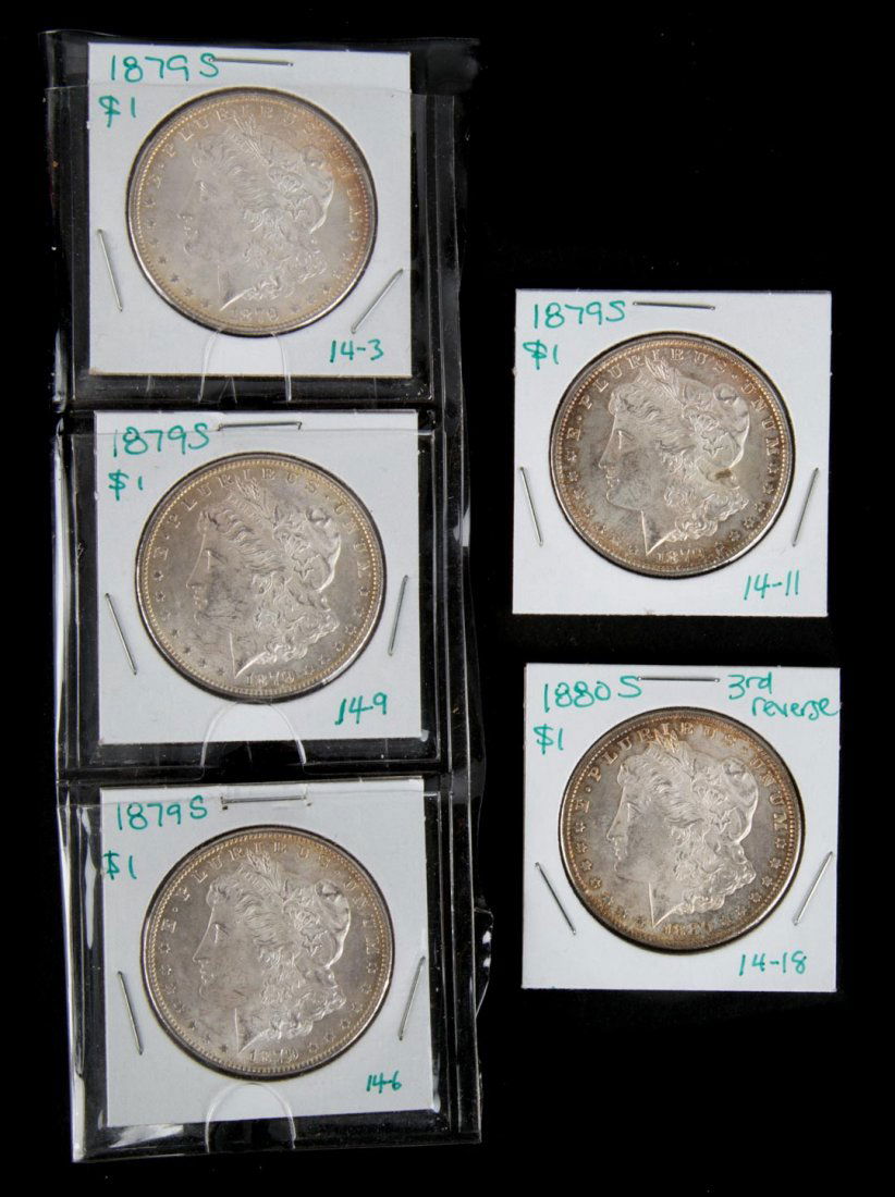 [US] 5 Morgan Silver Dollars (1 of 4)