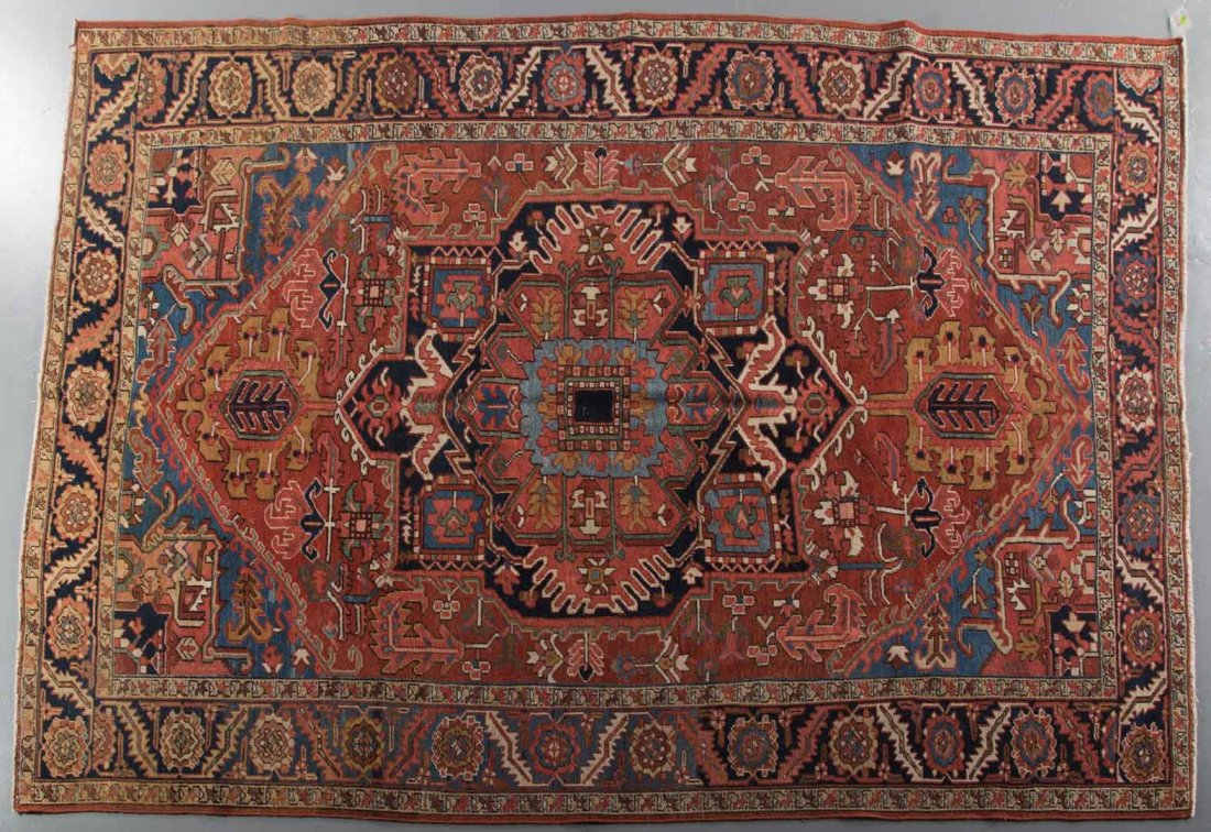 Antique Herez carpet, approx. 8.5 x 11 (1 of 2)