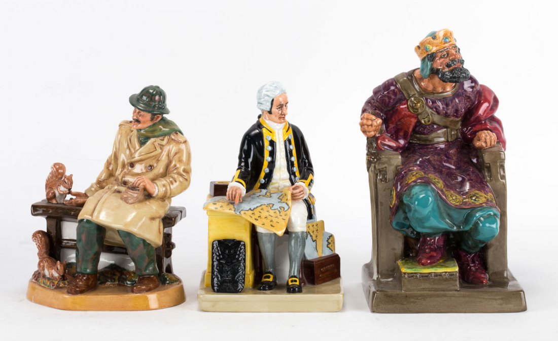 Three Royal Doulton china figures (1 of 5)