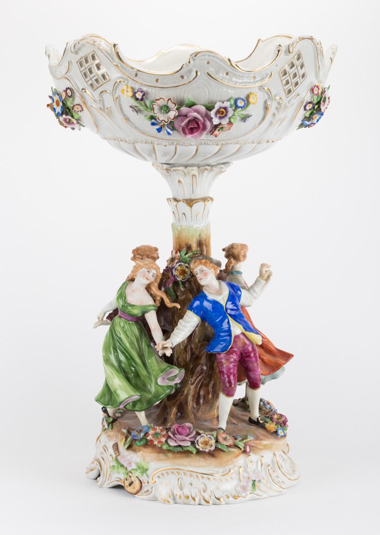 Von Schierholz figural porcelain compote (1 of 8)