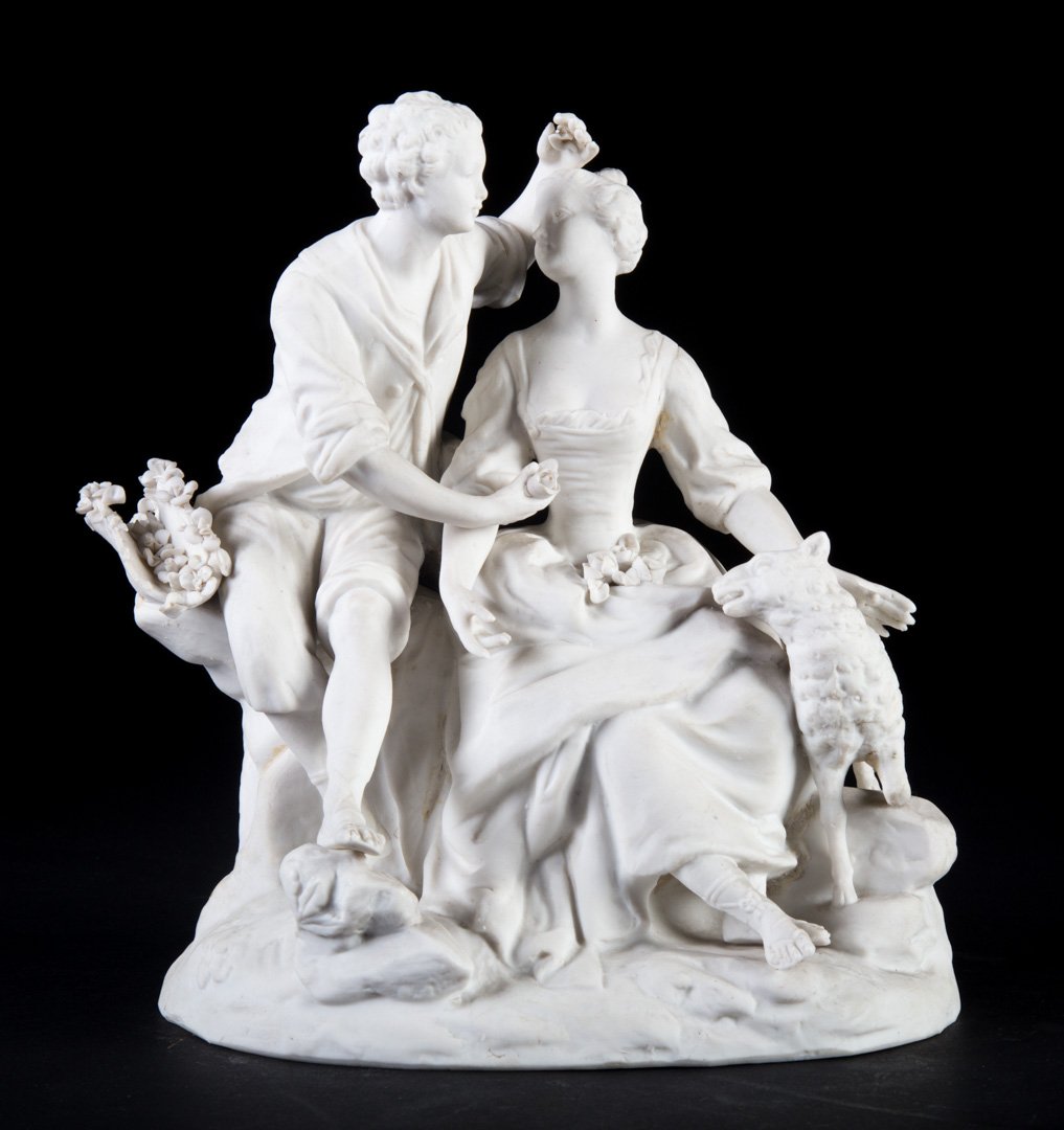 Sevres white bisque porcelain courting couple (1 of 4)