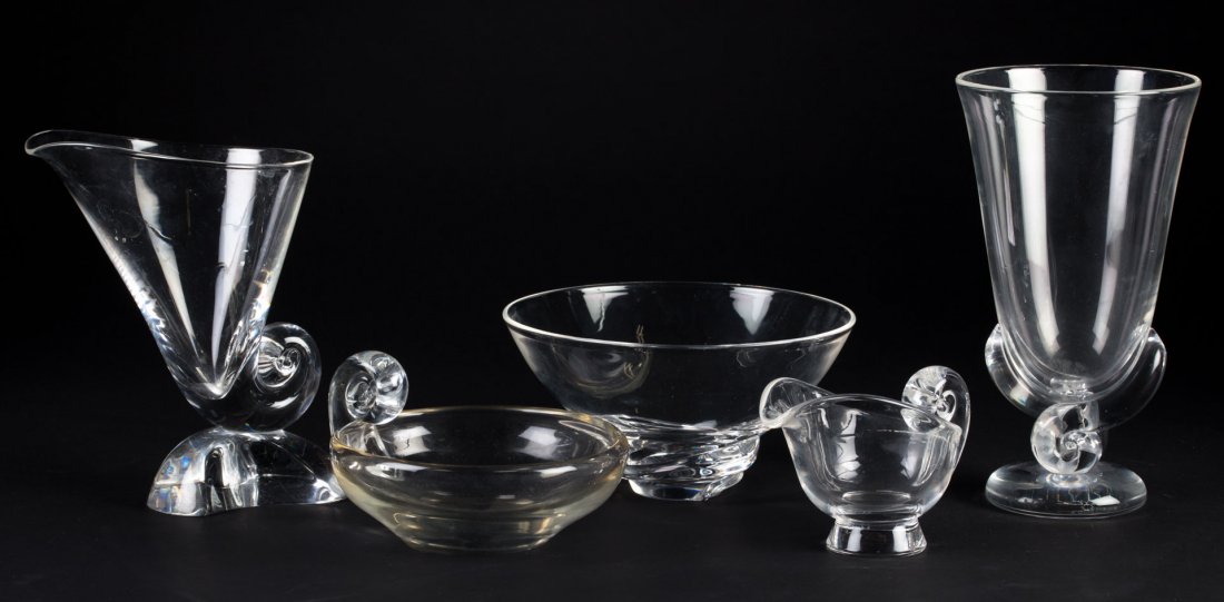 Five Steuben crystal objects (1 of 5)
