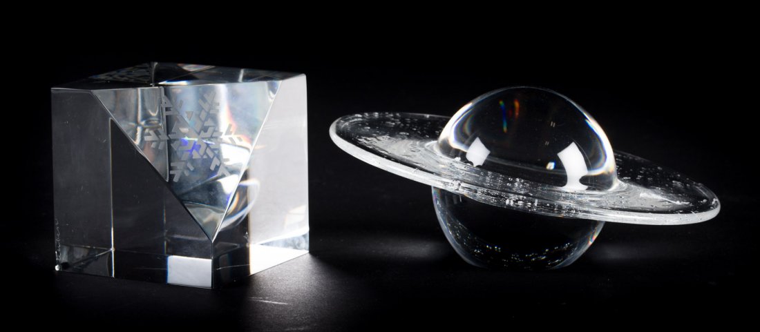 Two Steuben crystal paperweights (1 of 8)