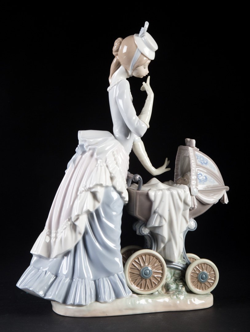 Lladro porcelain figural group: Baby's Outing (1 of 3)