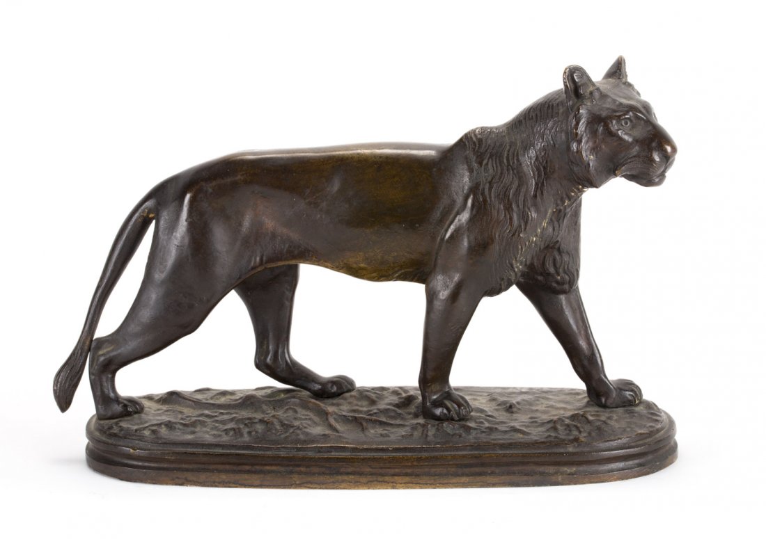 Pierre Jules Mene. Tigre Marchant, bronze (1 of 4)