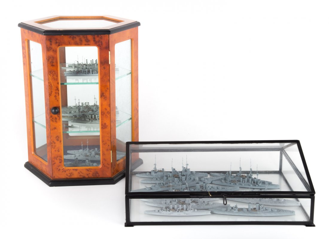 [Ship] German Miniature Lead Models, Cased (1 of 6)