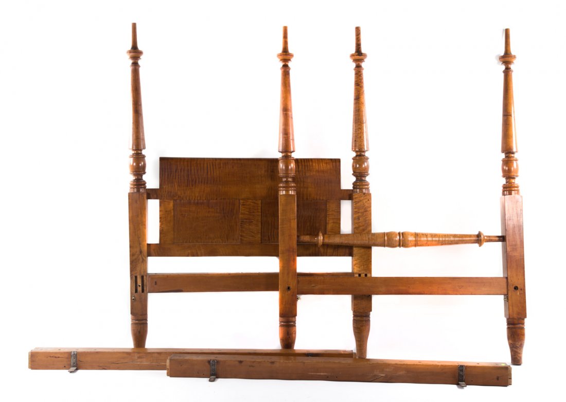 American Classical tiger maple tester bed (1 of 7)