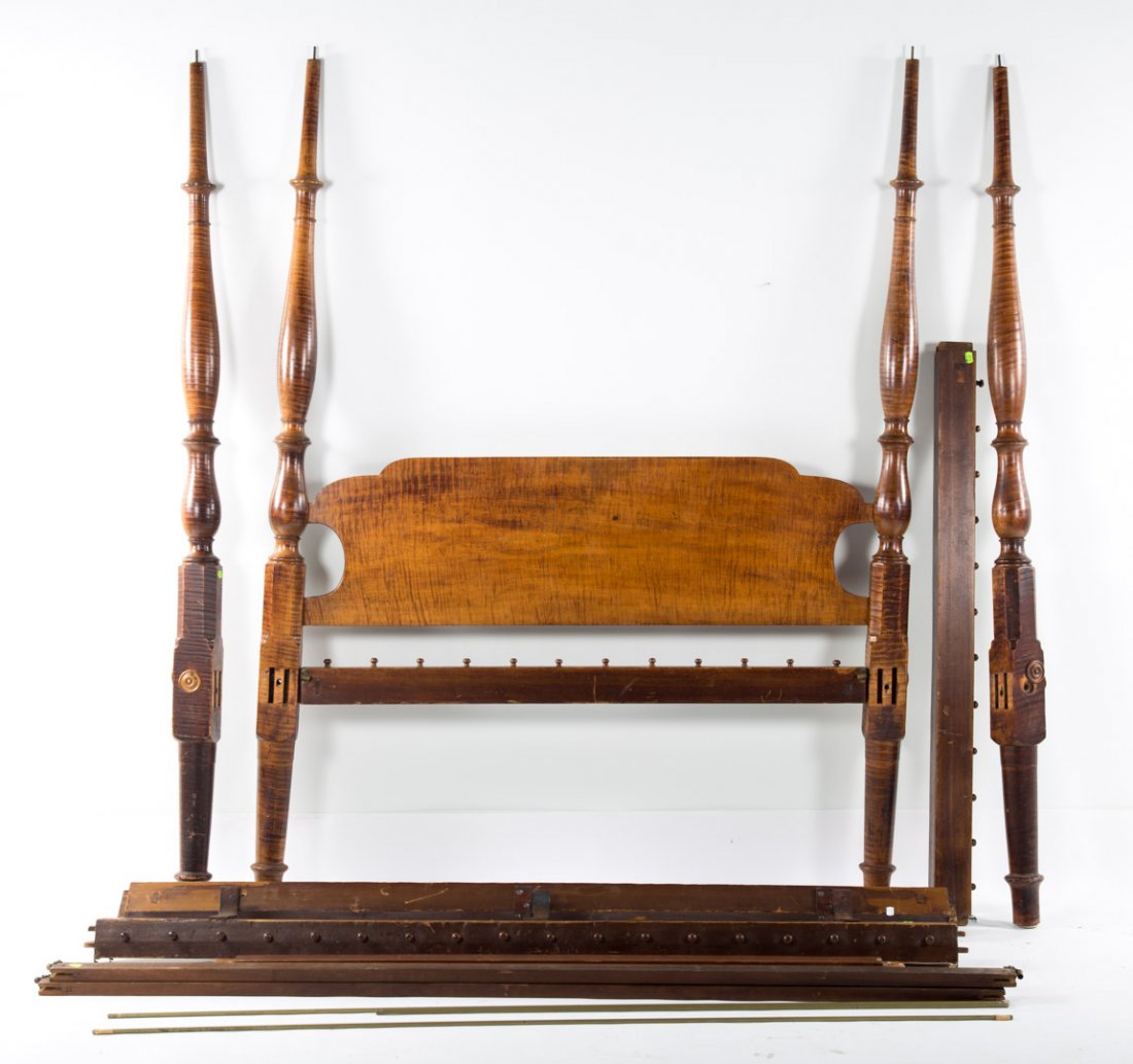 American tiger maple tester bed (1 of 3)