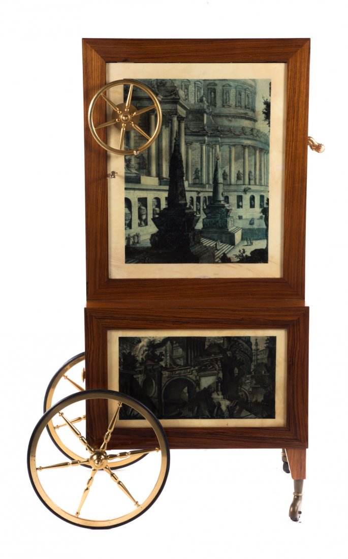 Italian walnut liquor cart (1 of 9)