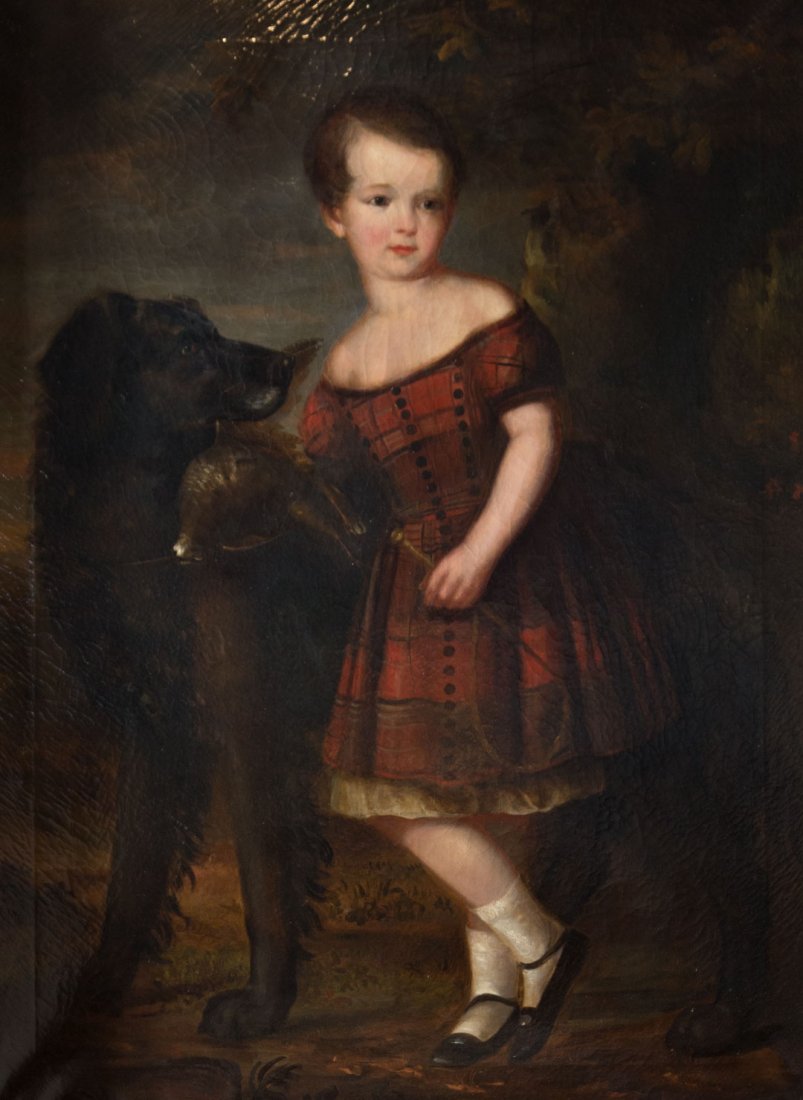 British School, 19th c. Portrait of a Boy with Dog (1 of 4)