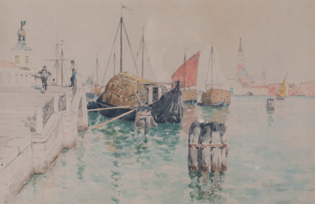George Henry Clements. Venice, watercolor on paper (1 of 5)