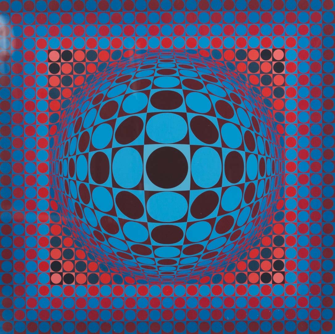 Victor Vasarely. Op-Art Sphere, serigraph (1 of 5)