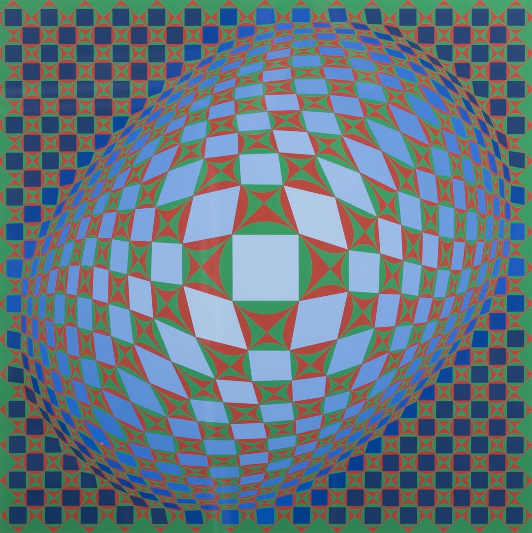 Victor Vasarely. Oval Bulge, serigraph (1 of 5)