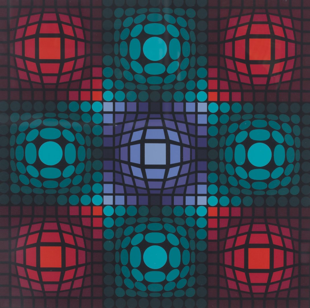Victor Vasarely. Untitled Op-Art, serigraph (1 of 5)