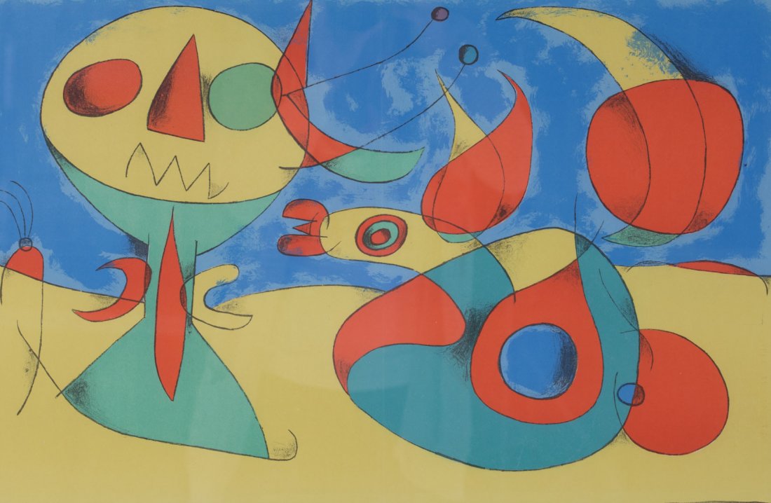 Joan Miro. Lithograph from "Derriere le Miroir" (1 of 4)