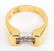 A Gent's Gold and Platinum Diamond Ring - 4