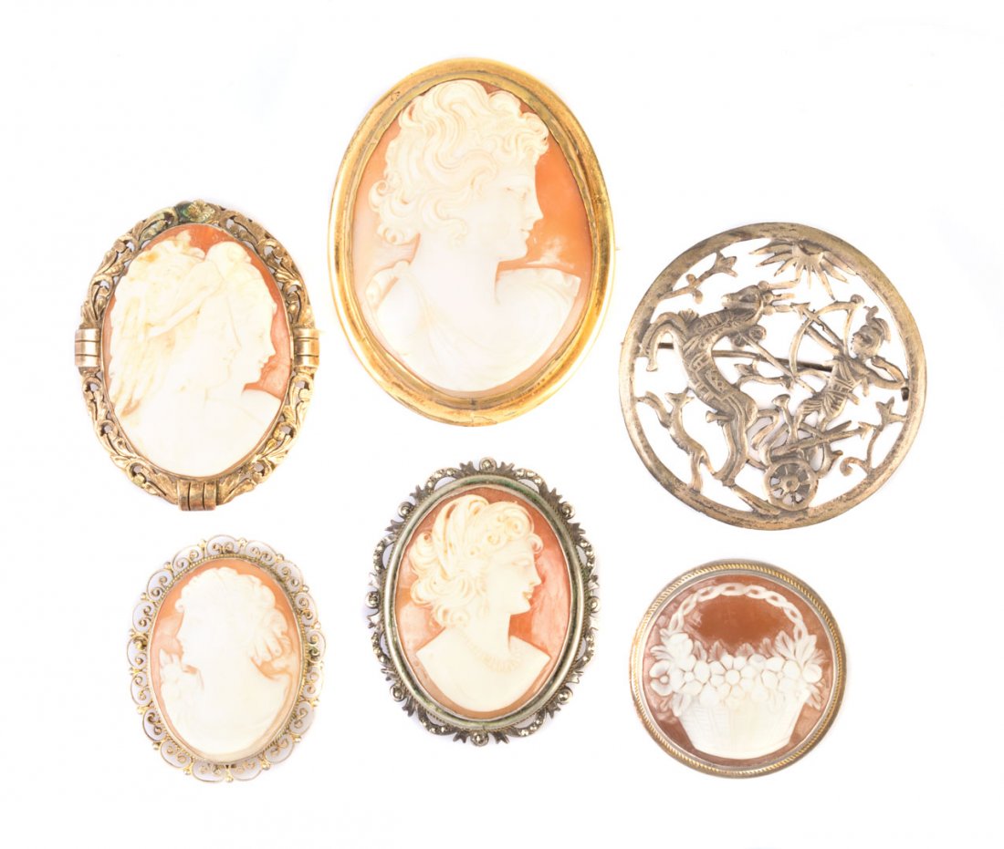 A Collection of Pins and Cameos (1 of 6)