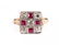 A Vintage Ruby and Diamond Art Deco Ring