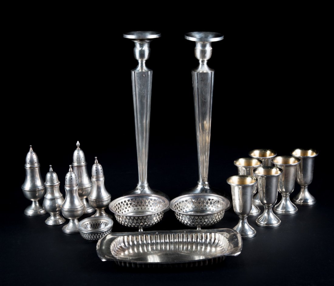 American sterling & weighted sterling table items (1 of 10)