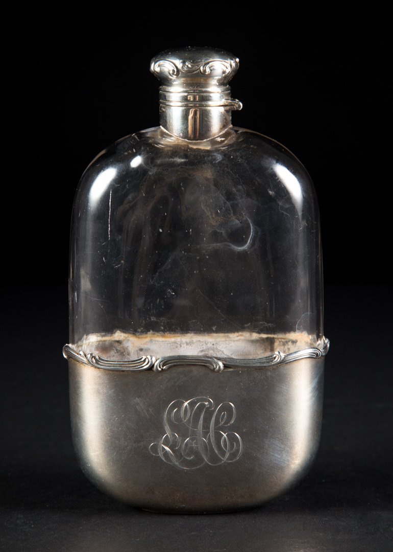 Gorham sterling silver mounted glass flask (1 of 4)