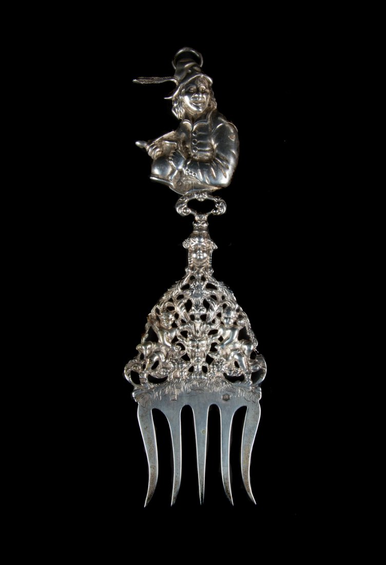 Dutch silver figural decorative fork (1 of 7)