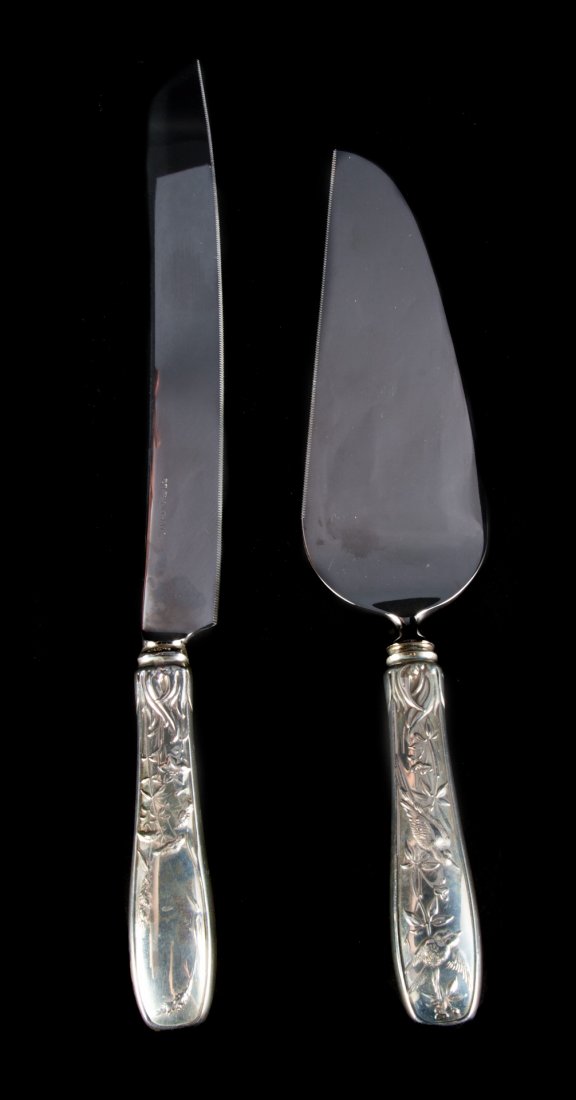 Tiffany & Co. "Audobon" sterling cake serving set (1 of 8)