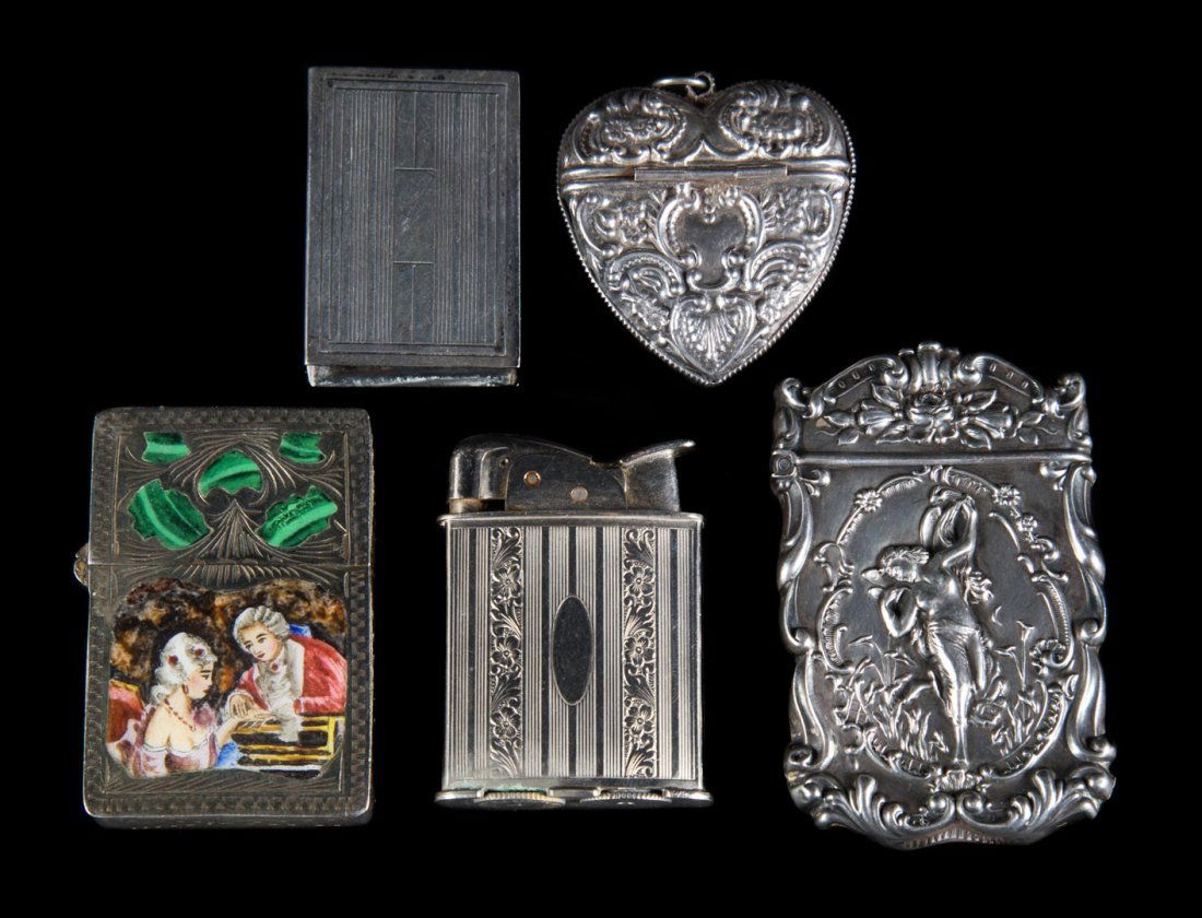 Group of silver smoking paraphernalia (1 of 3)