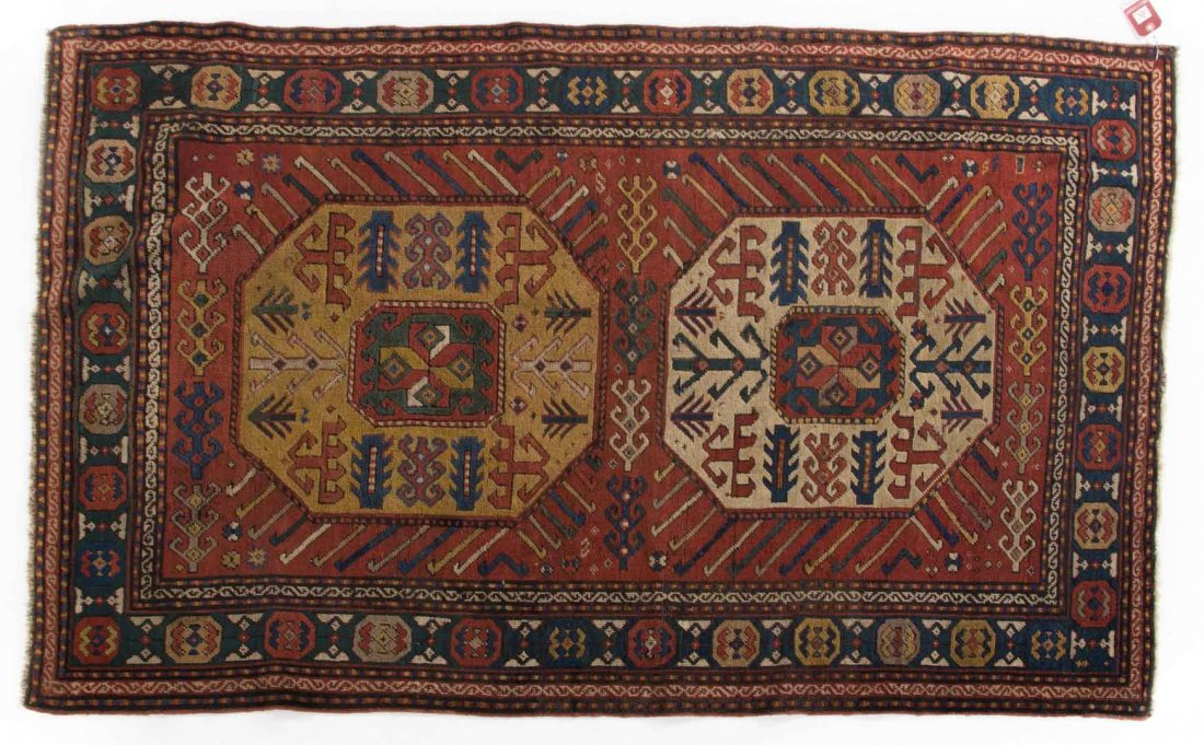 Antique Kazak rug, approx. 3.10 x 5.10 (1 of 3)