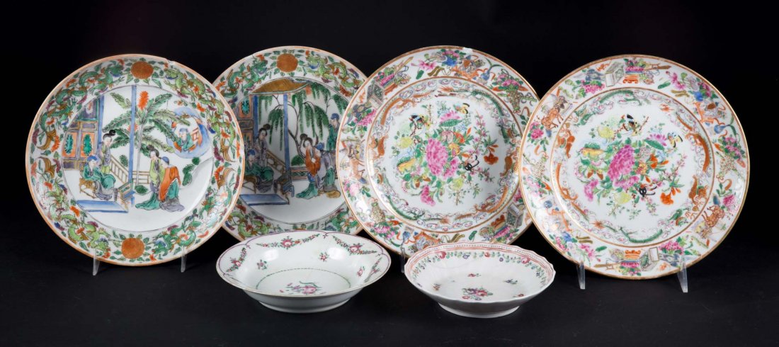 Six pieces of Chinese Export porcelain (1 of 4)