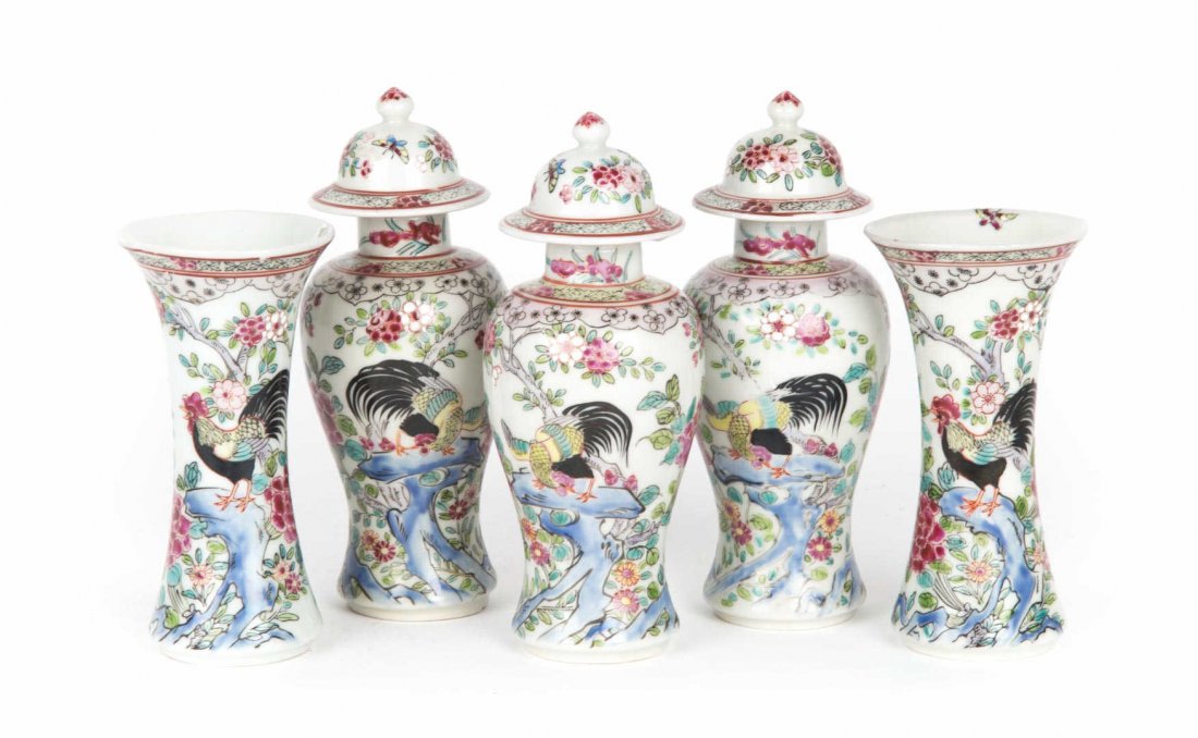 Chinese Export miniature five-piece garniture (1 of 5)