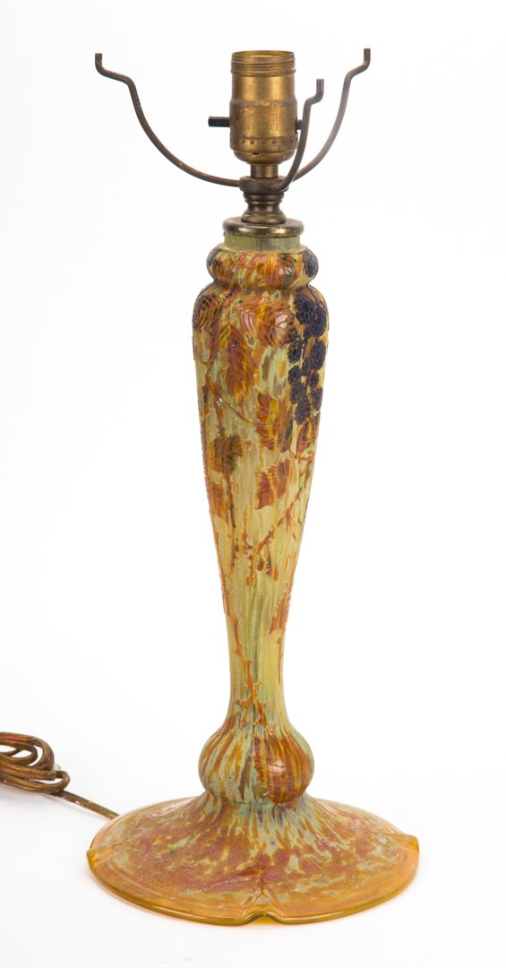 Arts & Crafts acid etched glass lamp (1 of 6)