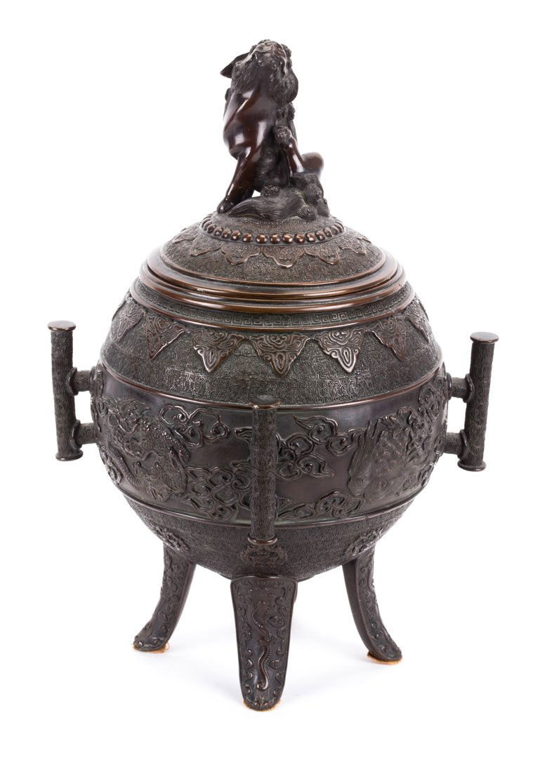Chinese bronze censer (1 of 5)