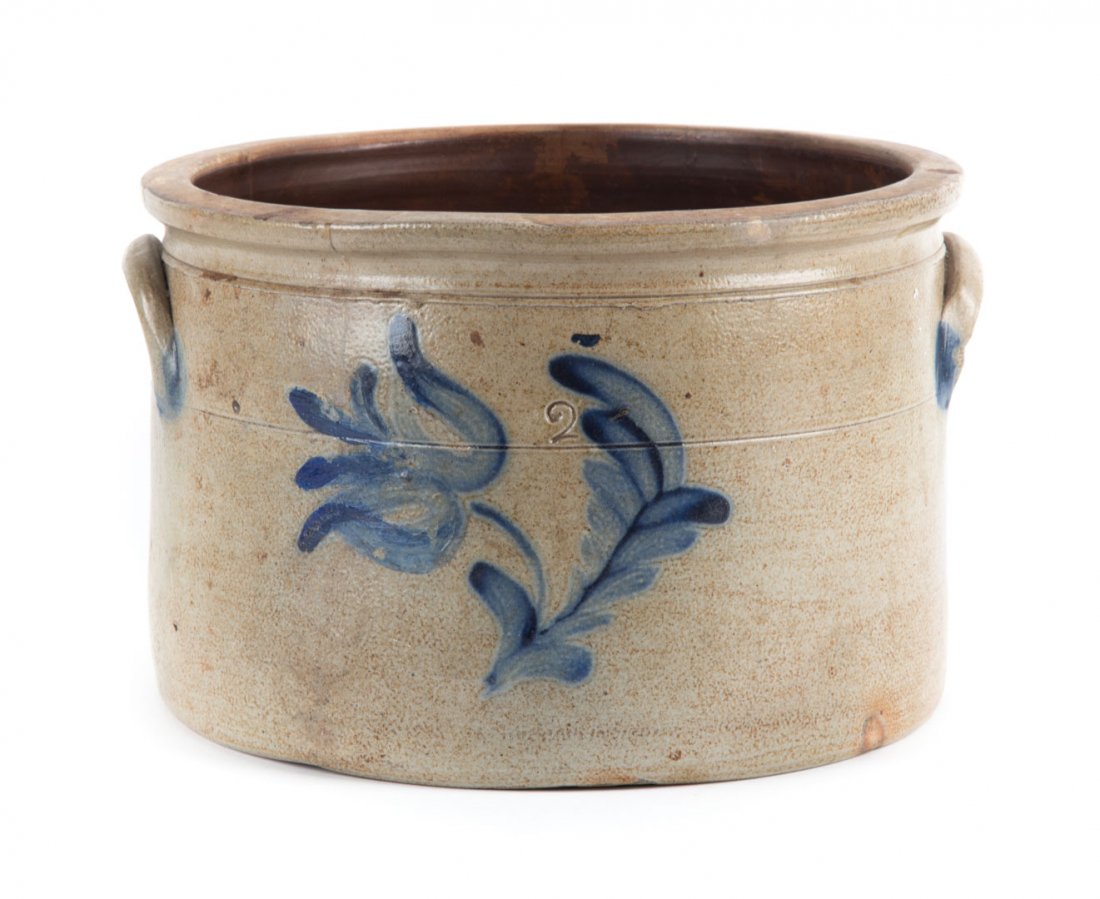 Salt glazed stoneware cake crock (1 of 5)