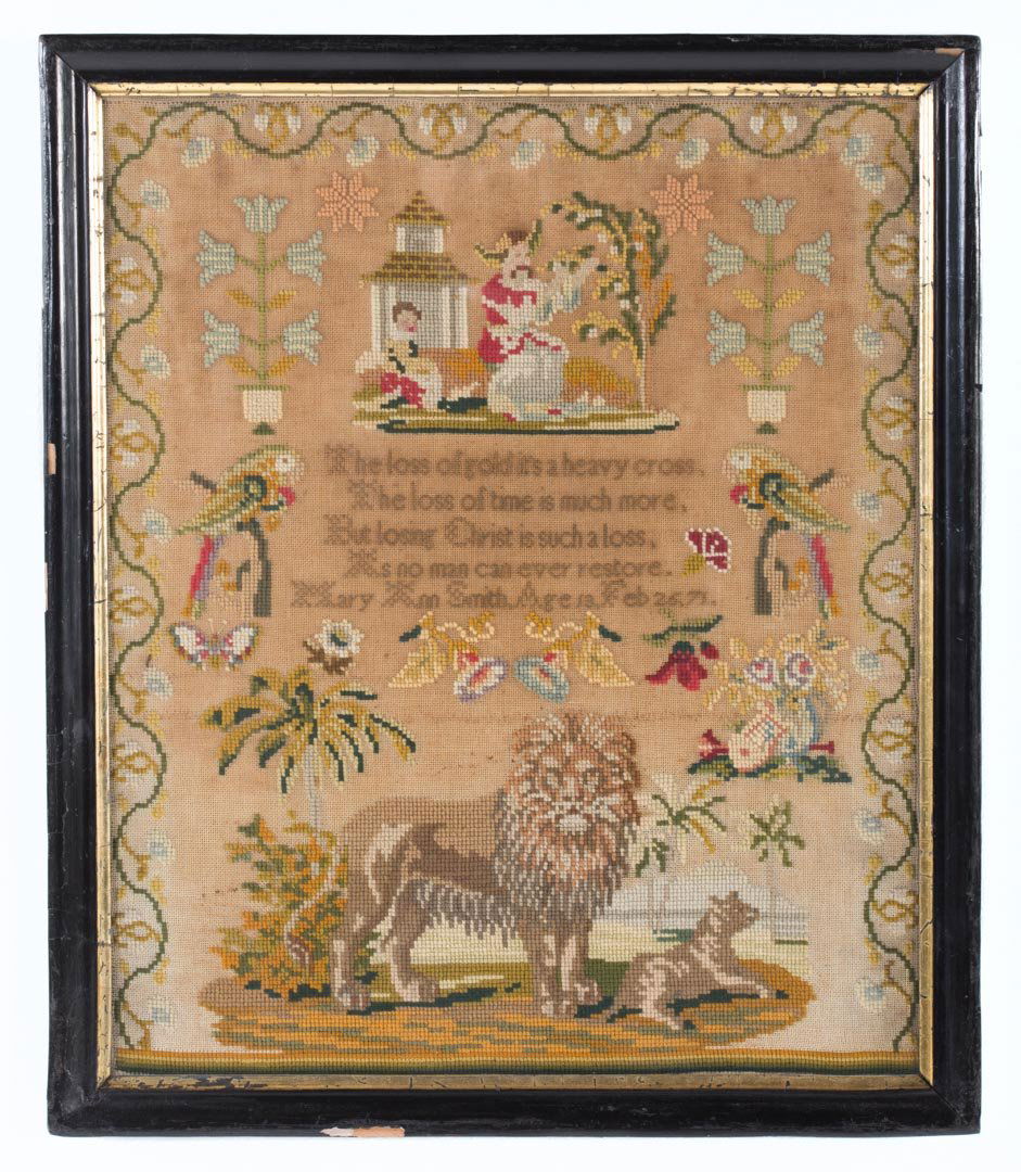 English needlework sampler (1 of 3)