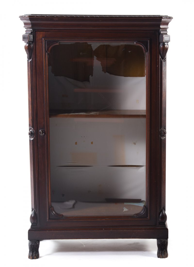 American Renaissance Revival mahogany bookcase (1 of 6)