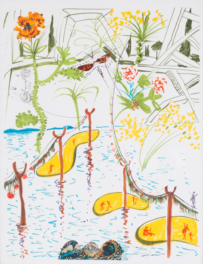Salvador Dali. "Biological Garden", lithograph (1 of 5)