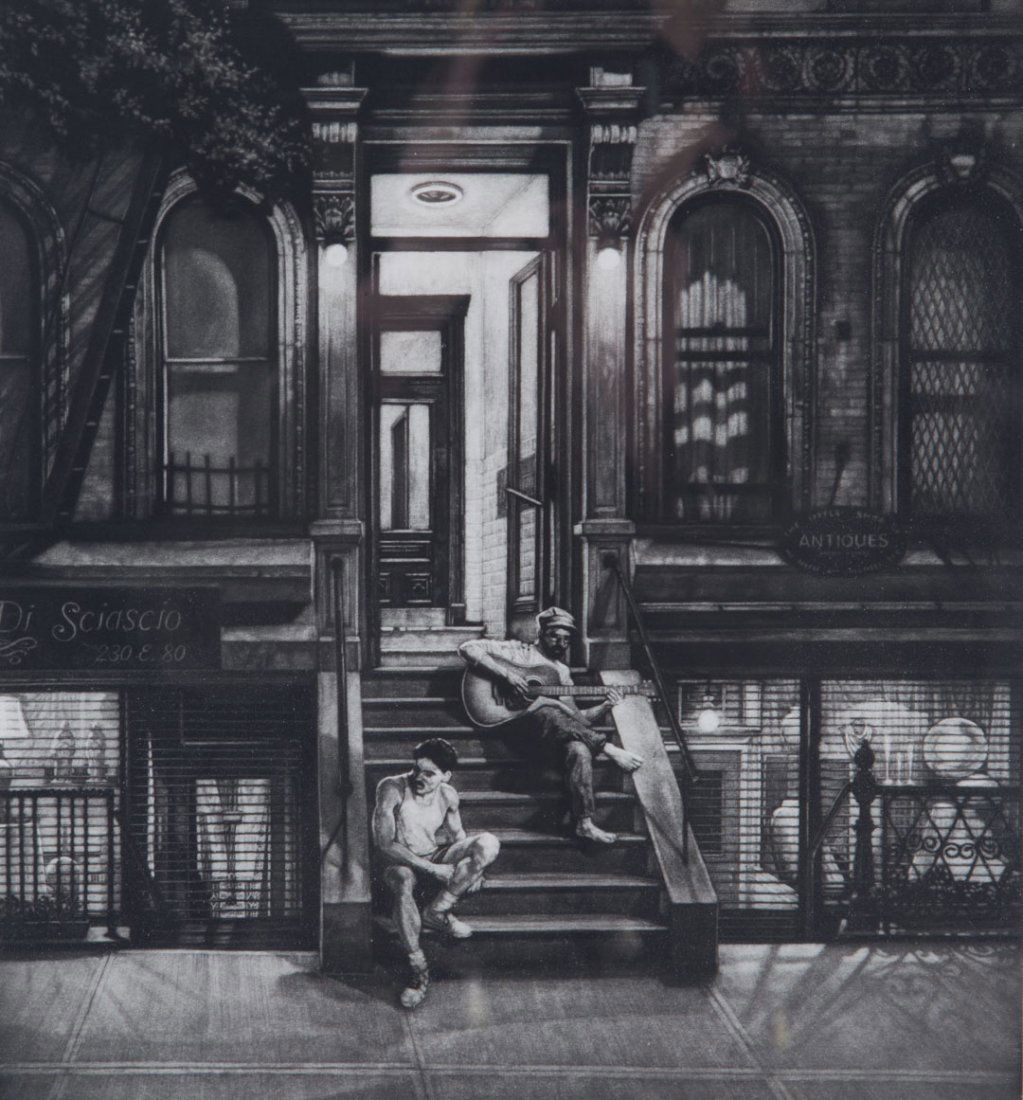 Frederic W. Mershimer."Summer Serenade," mezzotint (1 of 6)