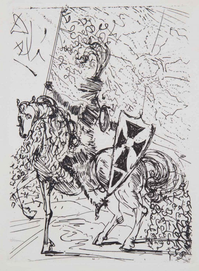 Salvador Dali. "El Cid", etching (1 of 3)
