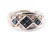 A Lady's Contemporary Sapphire and Diamond Ring