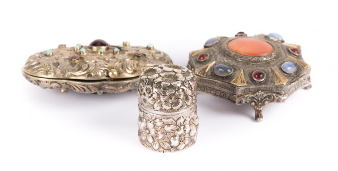 Three Collectible Silver Boxes (1 of 6)