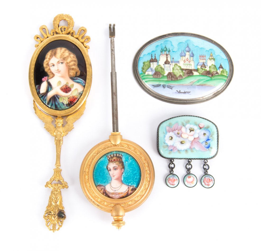 A Collection of Hand Painted Enamels (1 of 5)