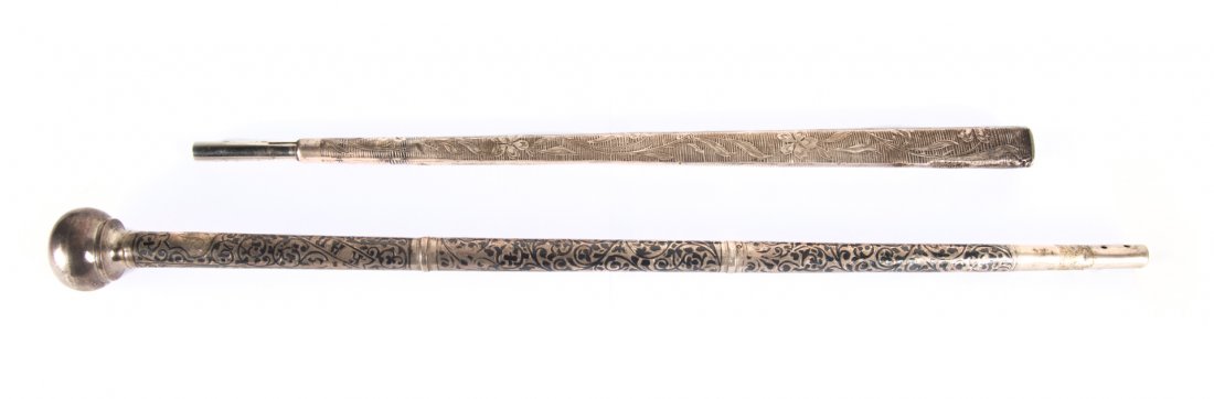 American & Russian silver umbrella handles (1 of 5)