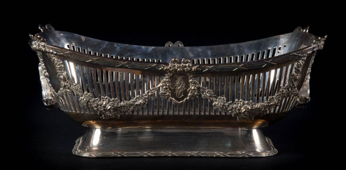 Art Nouveau style sterling silver serving dish (1 of 9)